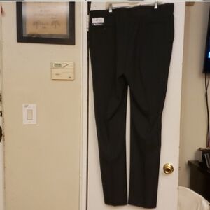 Norm Thompson Extension Flat Waistband Black Dress Pants SZ  42